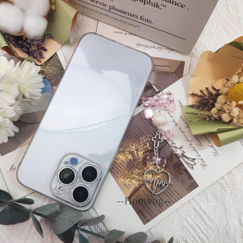 cioatu 1-4PCS Cute Phone Charms Aesthetic Y2K Cell Phone Charms Strap Strawberry Butterfly Star PhoneCharm Y2K Accessories for Bag Keychain Airpods Camera Pendants Decor - Image 4